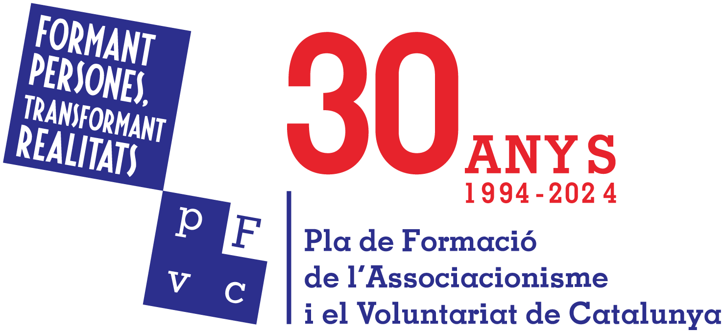 Logotip del Pla de Formació del Voluntariat de Catalunya (PFAVC)